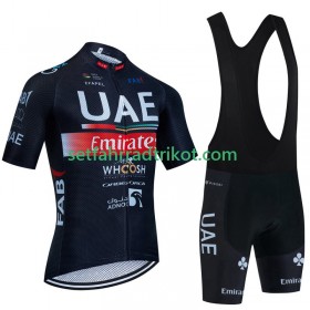 Uae Emirates Fahrradbekleidung Radtrikot Kurzarm + Trägershorts 2023 N002